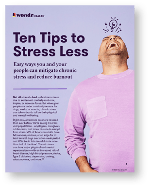 Ten Tips to Stress Less